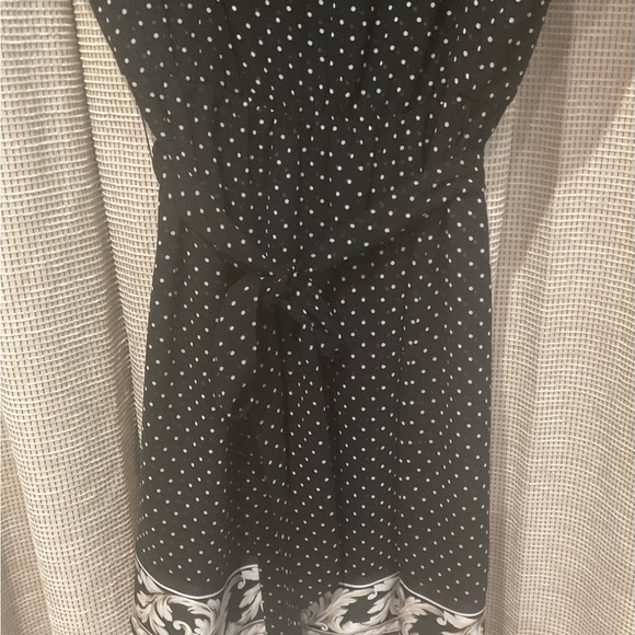 White House Black Market Black/White Polka Dot Dress, Size 4 - Picture 5 of 11